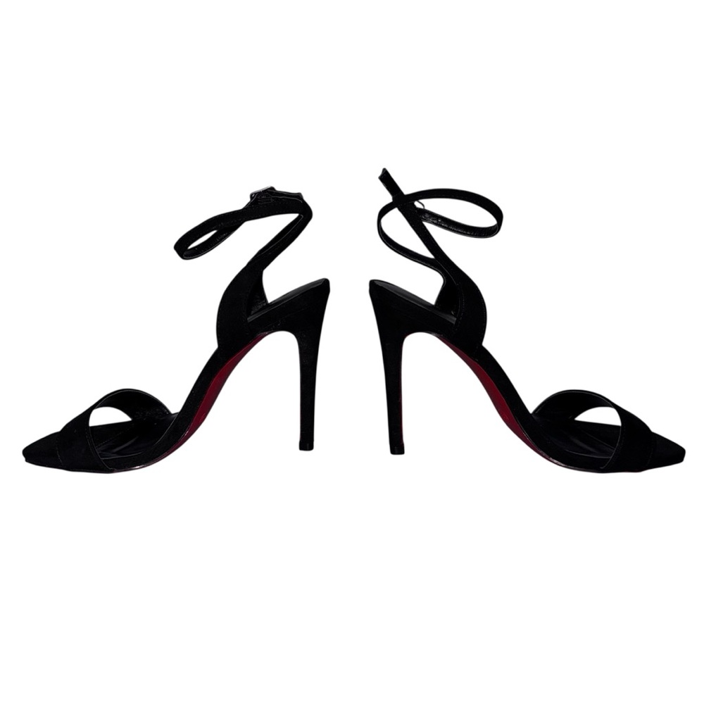 Wild Diva Lounge Women’s Stilettos Heels Ankle Strap Black Size 5.5